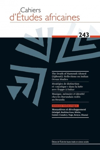 Emprunter Cahiers d'études africaines N° 243 : Monastères et développement livre
