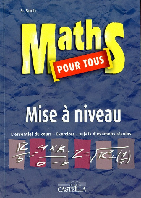 Emprunter Maths pour tous. Mise à niveau livre