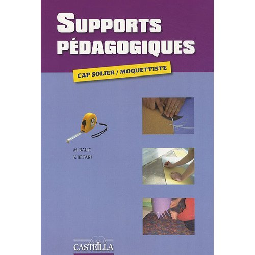 Emprunter Supports pédagogiques CAP solier/moquettiste livre
