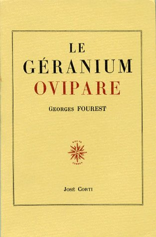 Emprunter LE GERANIUM OVIPARE. 9ème édition livre