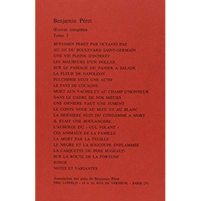 Emprunter Oeuvre Peret. Tome 3 livre