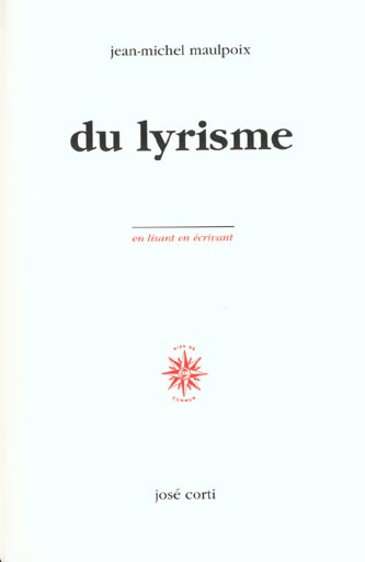 Emprunter Du lyrisme livre