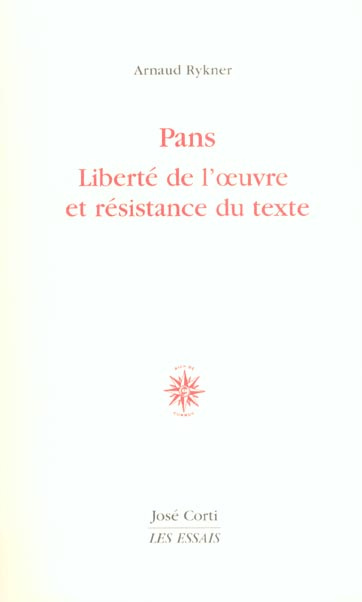 Emprunter Pans. Liberté de l'oeuvre et résistance du texte livre