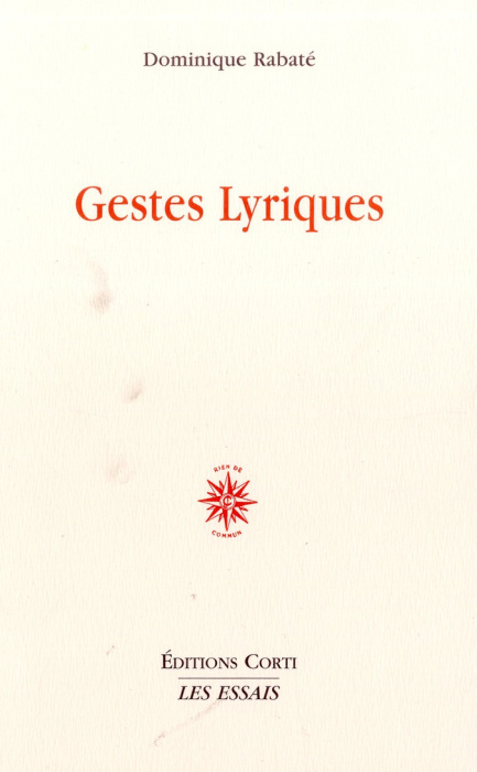 Emprunter Gestes lyriques livre
