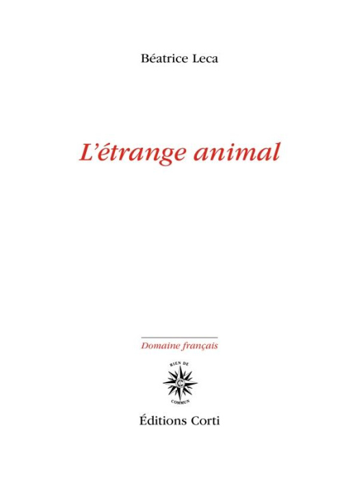 Emprunter L'étrange animal livre