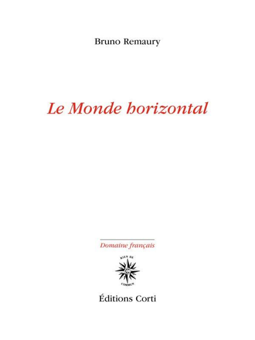 Emprunter Le Monde horizontal livre