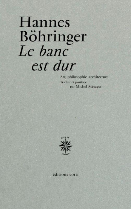 Emprunter Le banc est dur. Art, philosophie, architecture livre