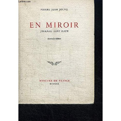 Emprunter EN MIROIR. Journal sans date livre
