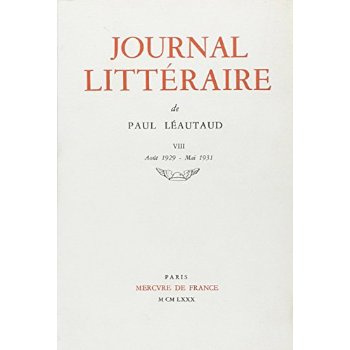 Emprunter JOURNAL LITTERAIRE - VOL08 - 1929-1931 livre