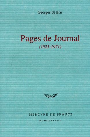 Emprunter Pages de journal (1925-1971) livre
