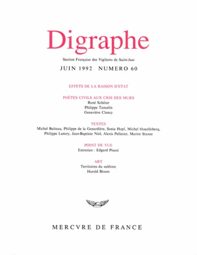 Emprunter Digraphe N° 60 livre