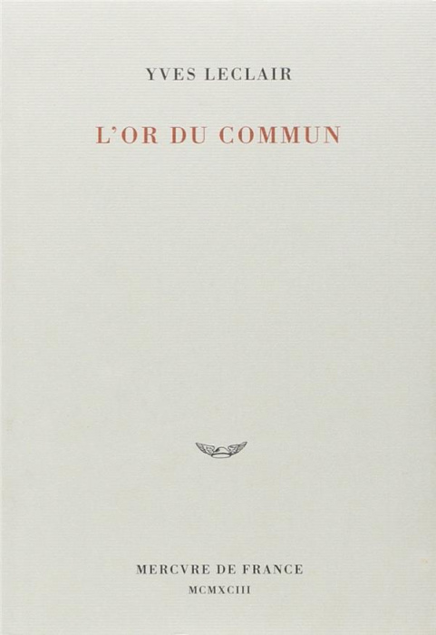 Emprunter L'or du commun livre