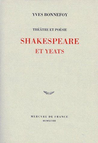 Emprunter THEATRE ET POESIE. Shakespeare et Yeats livre