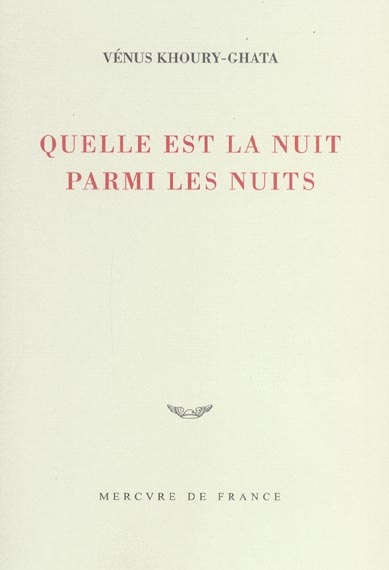 Emprunter Quelle est la nuit parmi les nuits livre