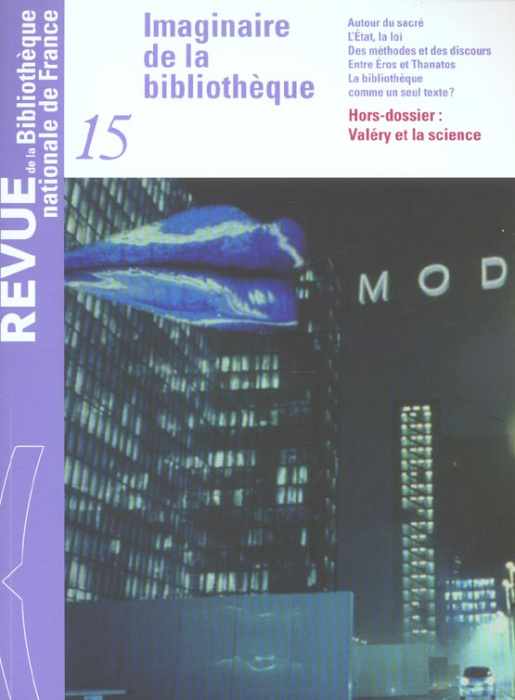 Emprunter Revue de la Bibliothèque nationale de France N° 15/2003 : Imaginaire de la bibliothèque livre