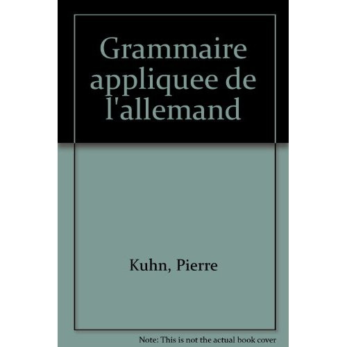 Emprunter GRAMMAIRE APPLIQUEE DE L'ALLEMAND livre