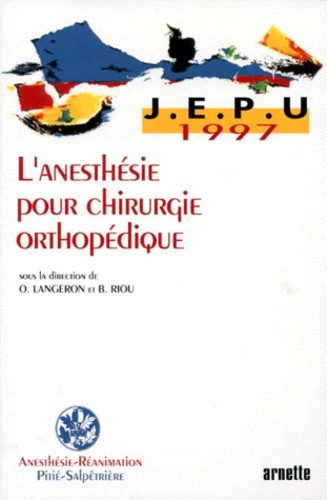 Emprunter L'anesthésie pour chirurgie orthopédique livre