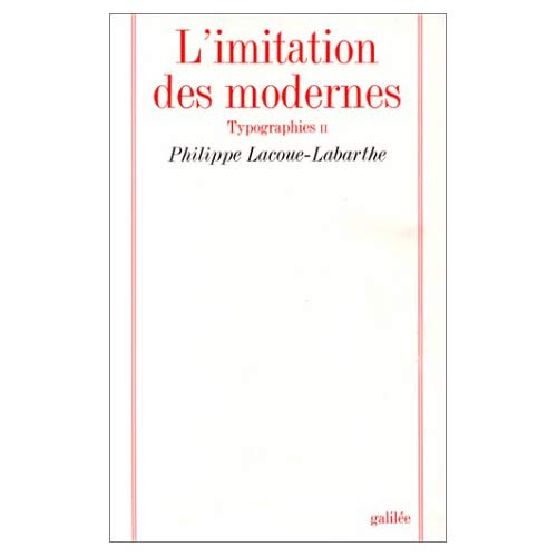 Emprunter Typographies N° 2 : L'Imitation des modernes livre