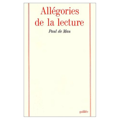 Emprunter Allégories de la lecture. Le langage figuré chez Rousseau, Nietzsche, Rilke et Proust livre