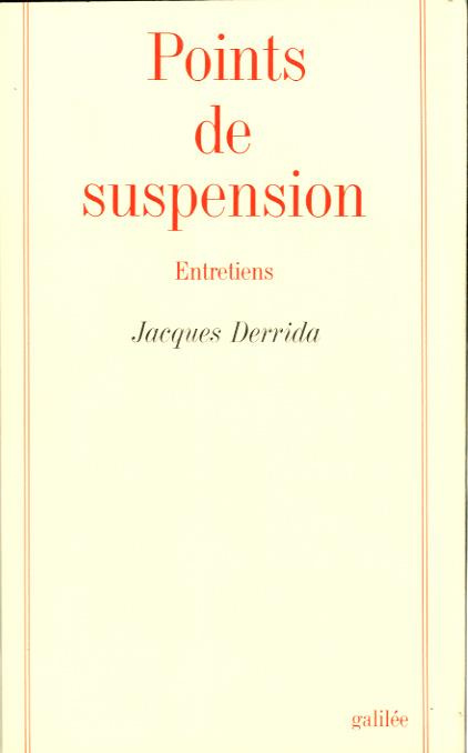 Emprunter Points de suspension. Entretiens livre