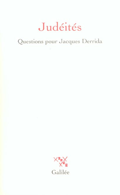 Emprunter Judéités. Questions pour Jacques Derrida livre