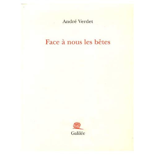 Emprunter Face à nous les bêtes livre