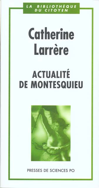 Emprunter Actualité de Montesquieu livre