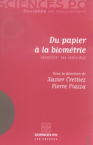 Emprunter Du papier à la biométrie. Identifier les individus livre