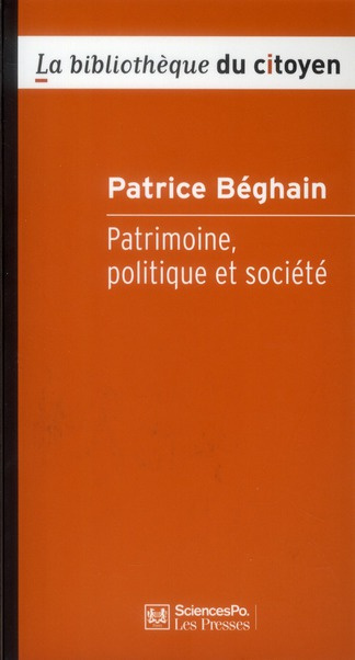 Emprunter Patrimoine, politique et société livre