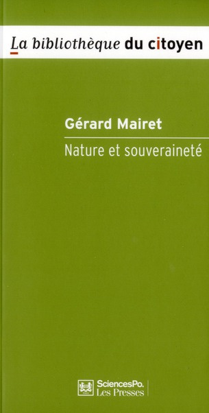 Emprunter Nature et souveraineté livre