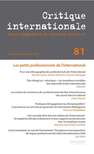 Emprunter Critique internationale N° 81, novembre 2018 livre