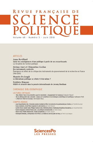 Emprunter Revue française de science politique Volume 68 N°3, juillet 2018 livre
