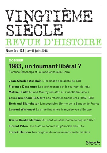Emprunter Vingtième siècle N° 138, avril-juin 2018 : 1983, un tournant néolibéral ? livre