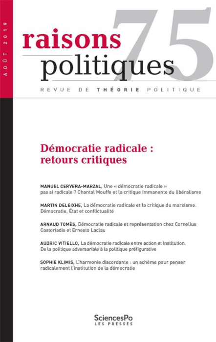 Emprunter Raisons politiques N° 75 livre