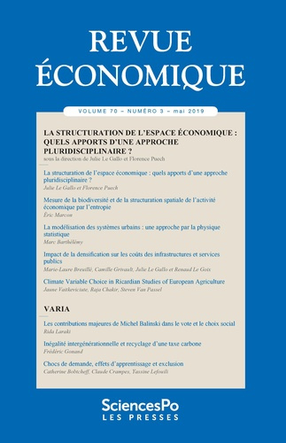 Emprunter Revue économique Volume 70 N°3, mai 2019 livre