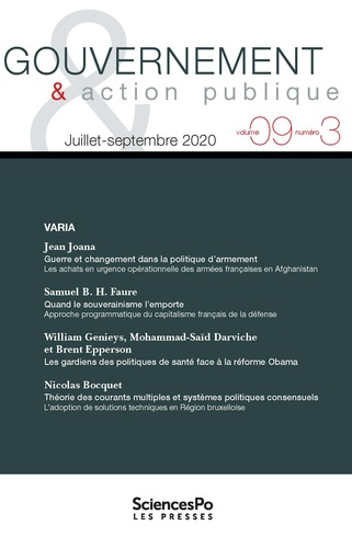 Emprunter Gouvernement & action publique Volume 9 N°3, février 2021 livre