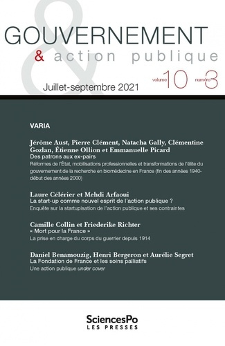 Emprunter Gouvernement & action publique Volume 10 N° 3, juillet-septembre 2021 livre