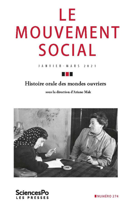 Emprunter Le mouvement social N° 274, janvier 2021 : Histoire orale des mondes ouvriers livre