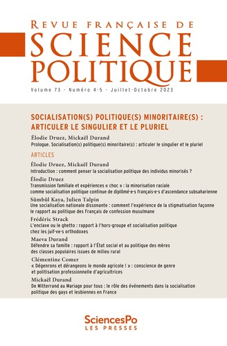 Emprunter Revue française de science politique Volume 73 n°4-5, Juillet-Octobre 2023 livre