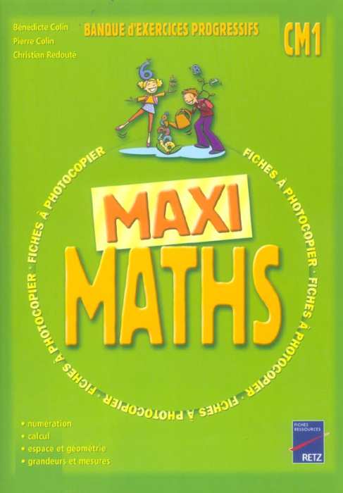 Emprunter Maxi maths CM1. Fiches à photocopier livre