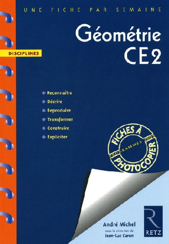 Emprunter Géométrie CE2. Programmes 2008 livre