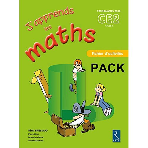 Emprunter J'apprends les maths CE2. Fichier d'activités, programmes 2008 Pack de 6 exemplaires livre