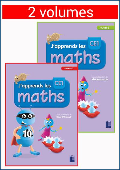 Emprunter J'apprends les maths CE1. Fichiers 1 et 2, pack en 2 volumes, Edition 2019 livre