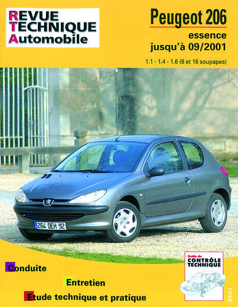 Emprunter Peugeot 206 - moteurs essence 1.1, 1.4, 1.6 livre