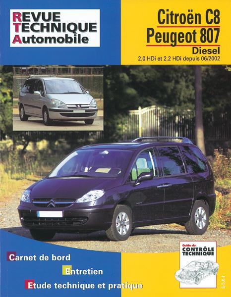 Emprunter Rta 669.2 peugeot 807/citroen c8 d 2.0 & 2.2 hdi livre