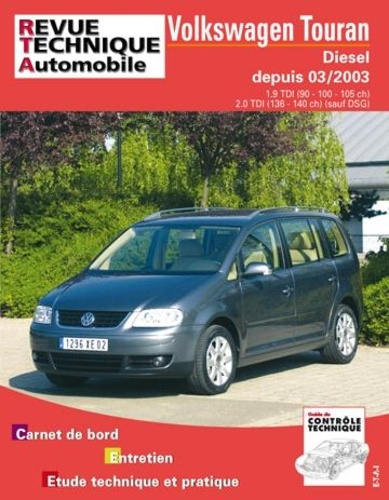 Emprunter Rta 693.1 vw touran 1.9 et 2.0 tdi 04/2003 livre