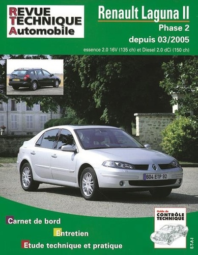 Emprunter Rta b700.5 laguna ii phase 2.2.0 16v/2.0dci 03/2005 livre