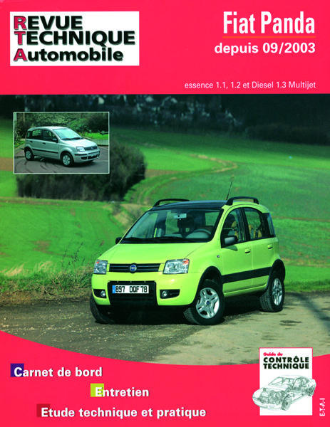 Emprunter Rta b706.5 fiat panda/4x4 09/03> es.1.1/1.2 dies 1.3 livre