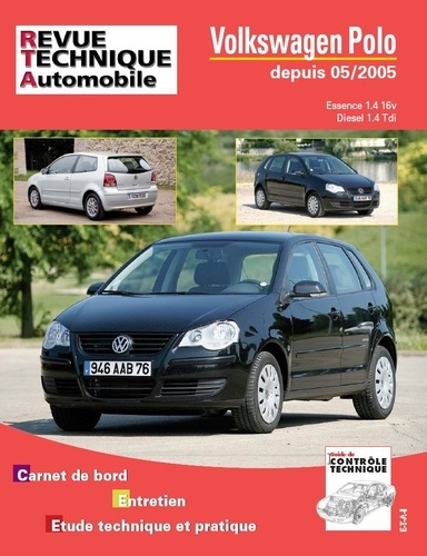 Emprunter Rta b721.5 vw polo 05/05> ess 1,4 16v et 1,4 tdi livre