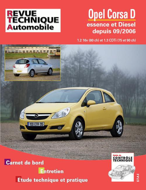 Emprunter Rta b725.5 opel corsa>09/06 ess 1.2 diesel 1.3cdti livre